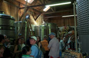 Touring winery storage vats