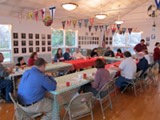 Everyone enjoyed a marvelous pot-luck meal for Christmas